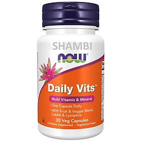 Thực phẩm bảo vệ sức khỏe Daily Vits hãng Now foods USA Bổ sung vitamin