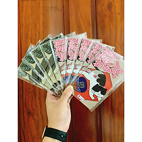 Lì xì 2022 tết thần tài Chibi Mèo nhật bản may mắn bản to cao cấp TẶNG KÈM POSTCARD - LT801