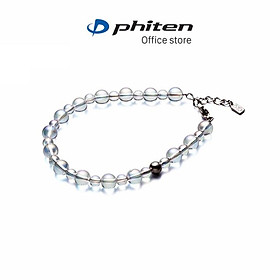 Vòng tay Phiten - titanium & crystal combi bracelet (5mm7mm) AQ813025/AQ813027
