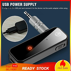 *QCDZ* USB Wireless Bluetooth Audio Adapter 3.5mm 2in1 Bluetooth 5.0 Transmitter Receiver for Vehicles