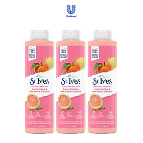 Combo 3 chai sữa tắm St.Ives Cam chanh 650ml