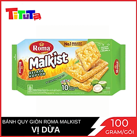 Bánh quy giòn vị dừa Roma Malkist (Xanh lá) 190g