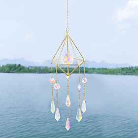 Geometry Clear Crystal Sun Catcher Prism Ball Rainbow Maker Window Hanging Decoration Gifts