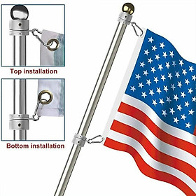 Aluminum Alloy Flagpole Rotating Rings Anti Wrap Flag Pole Mounting Rings
