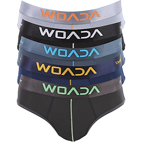 Bộ 5 Quần Lót Nam Woada Brief Thun Bột 4 Chiều LK130 (Size