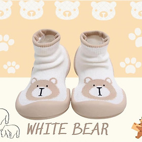 CHÍNH HÃNG GGOMOOSIN GIÀY TẬP ĐI CHO BÉ WHITE BEAR