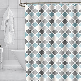 Mua Rèm phòng tắm vải Polyester họa tiết đèn lồng không thấm nước