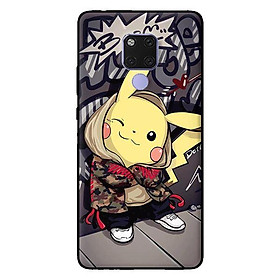 Ốp lưng in cho Huawei Mate 20 mẫu Pikachu - Hàng chính hãng