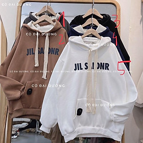 áo nỉ hoodie JIL SAEDNR - 5(trắng),freesize dưới 65kg