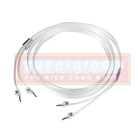 Mua Bộ 02 Dây Loa AUDIOMECA S30 Jack Bắp Chuối Mạ Bạc Cao Cấp Dài 1.5m - Hàng Nhập Khẩu