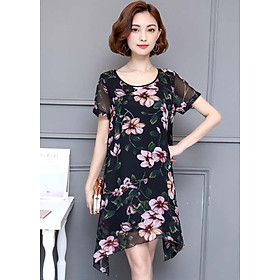 Đầm voan dáng suông dành cho người mập bụng