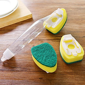 Mua Dụng cụ miếng cọ rửa nồi  bồn rửa bát có tay cầm và ngăn đựng nước rửa tiết kiệm thông minh  an toàn cho đôi tay