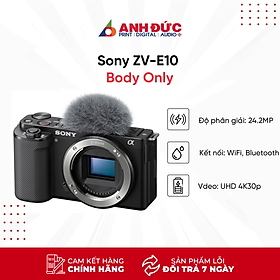 Mua Máy ảnh Sony ZV-E10 (Body/Kit 16-50mm) - Hàng Chính hãng