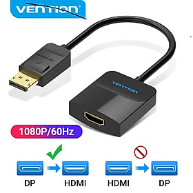 Cáp chuyển đổi DisplayPort sang HDMI dài 15cm hàng chính hãng Vention HBGBB