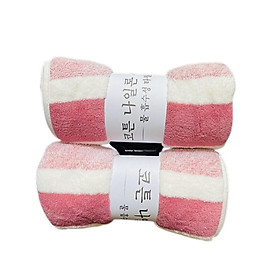 Mua Bộ 2 khăn tắm lông cừu xuất hàn - khăn tắm cỡ lớn siêu mềm mịn (hàng mới nhất 2021)