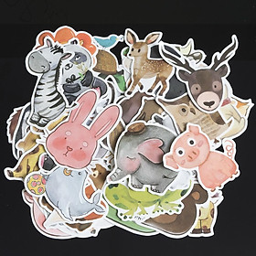 Mua Bộ miếng dán sticker, stickers cao cấp chủ đề Động vật, animal ...