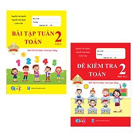 Combo Bài Tập Tuần và Đề Kiểm Tra Toán, Tiếng Việt Lớp 2 - Kết Nối Tri Thức Với Cuộc Sống