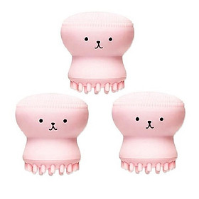 3 cọ rửa mặt bạch tuộc tạo bọt xốp rửa sạch massage lỗ chân lông tẩy tế bào chết