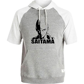 Áo Hoodie Tay Lỡ Có Mũ Saitama One Punch Man Mẫu 2