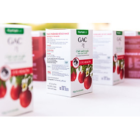 Viên nâng dầu gấc chăm sóc mắt, chống lão hóa, tăng sức đề kháng Humancel Gac - TPCN tiêu chuẩn Hàn Quốc (hộp 5 vỉ x 6 viên)