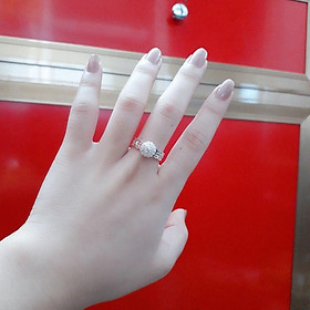 Nhẫn bạc trái châu kim tiền YN JEWELRY