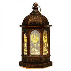 4x LED Wind Lights Ramadan Lantern Lamp Hanging for Event Decor