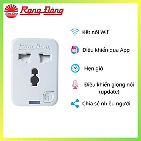 Ổ cắm thông minh 16a - ổ cắm wifi rạng đông 3500w - chức năng hẹn giờ, điều khiển từ xa bằng điện thoại
