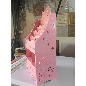 Mua (Khắc tên free) Kệ sách Kitty tủ đồ (size to)