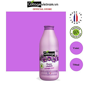 Sữa tắm Cottage của Pháp 750ml, hương hoa Violet