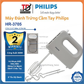 Máy Đánh Trứng Philips HR3705 - Công Suất 300W - Hàng Chính Hãng