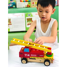 Đồ chơi gỗ Winwintoys - Xe thang lắp ráp