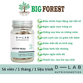 Hình ảnh Viên uống D-LAB • Hỗ trợ điều trị mụn • Thanh lọc da • Phục hồi tổn thương • Détox Peau • Skin Detox • Pháp