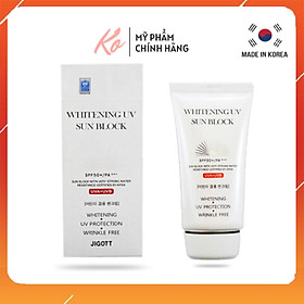 Kem Chống Nắng Dưỡng Trắng - Whitening UV Sun Block JIGOTT SPF 50+/PA+++ (70ml)