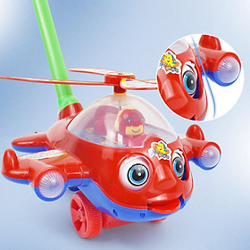 Cartoon Airplane Toy Trolley Educational Toy for Kids Toddler Children