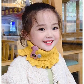 Khăn len ống nhùn bèo mềm và đẹp cực cho bé gái từ 3 đến 7 tuổi
