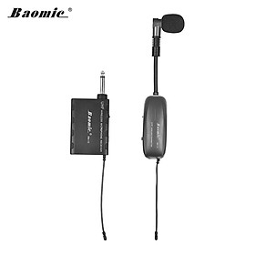 Baomic BM-12/V2 Professional UHF Wireless Instrument Microphone System Receiver & Transmitter 16 Channels for Sax