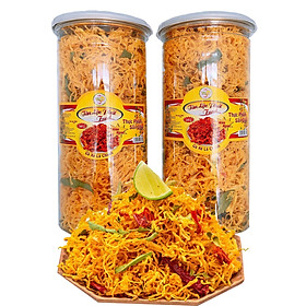 COMBO 2 HŨ KHÔ GÀ XÉ LÁ CHANH (GÀ CHÀ BÔNG CAY) TÂN LỘC PHÁT - MỖI HŨ 300G