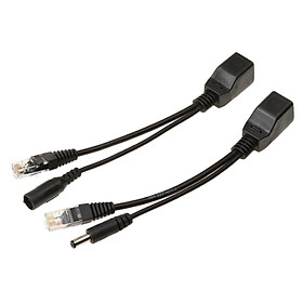 POE Cable Passive Power Over Ethernet Adapter Cable POE Splitter Injector Power Supply Module 12-48v For IP Camera Black