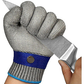 Găng tay kim loại chống cắt để cắt và cắt chuỗi cưa sử dụng bảo vệ tay an toàn công nghiệp