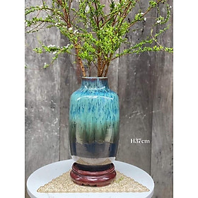 Mua Bình cắm hoa men hỏa biến vuốt tay. Gốm sứ Bát Tràng cao cấp.