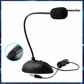 Micro để bàn có dây thông dụng hỗ trợ hát karaoke trên điện thoại di động
