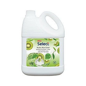 Nước rửa chén Co.op Select hương trà xanh & kiwi 3.6kg-3557658