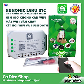 Công tắc thông minh [ĐIỀU KHIỂN TỪ XA] Hunonic Lahu 4 Kênh RTC - Điều khiển qua Wifi, Bluetooth - Hẹn giờ không cần wifi
