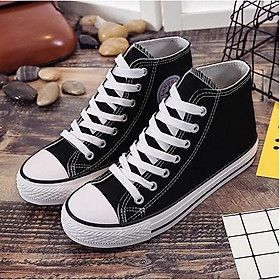 Giày thể thao sneaker nữ cao cổ phong cách thời trang, trẻ trung