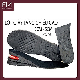 Bộ 1 Cặp Lót Giày Tăng Chiều Cao Đệm Khí ,Êm Chân Thoáng Mát Dùng Cho Mọi Loại Giày - FMCA038