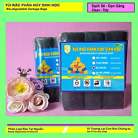Mua Set 540 cái ( 10 kí ) Túi Rác Cuộn PHÂN HỦY SINH HỌC - Màu Đen - Size Đại 64 * 78 CM - Kiều Gia