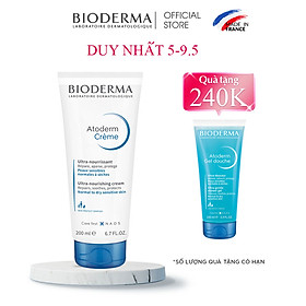 Kem Dưỡng Ẩm Cho Da Thường Và Da Khô Nhạy Cảm Bioderma Atoderm Crème - 200ml