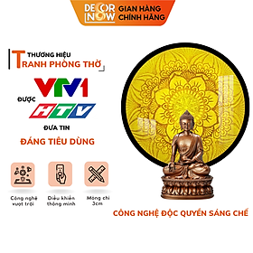 Đèn Hào Quang Phật In Tranh Trúc Chỉ DECORNOW 30,40 cm, Trang Trí Ban Thờ, Hào Quang Trúc Chỉ MANDALA DCN-TC47