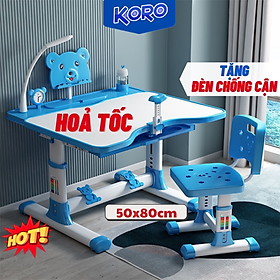 Mua Bộ bàn học thông minh KORO  bàn học chống gù cho học sinh tiểu học a8