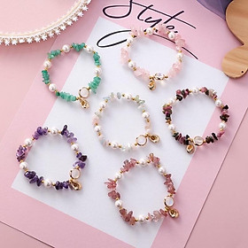 Vòng Tay Hạt Tròn 8ly Mix Đá Nhiều Màu - Trường Thịnh Ngọc Trai